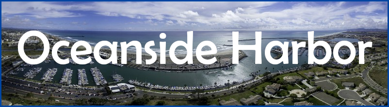 aerial shot of oceanside harbor